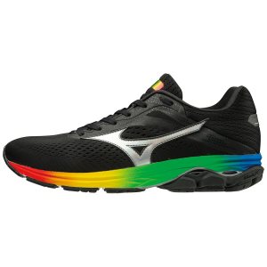 Mizuno Wave Rider 23 Mens Running Shoes Canada - Black